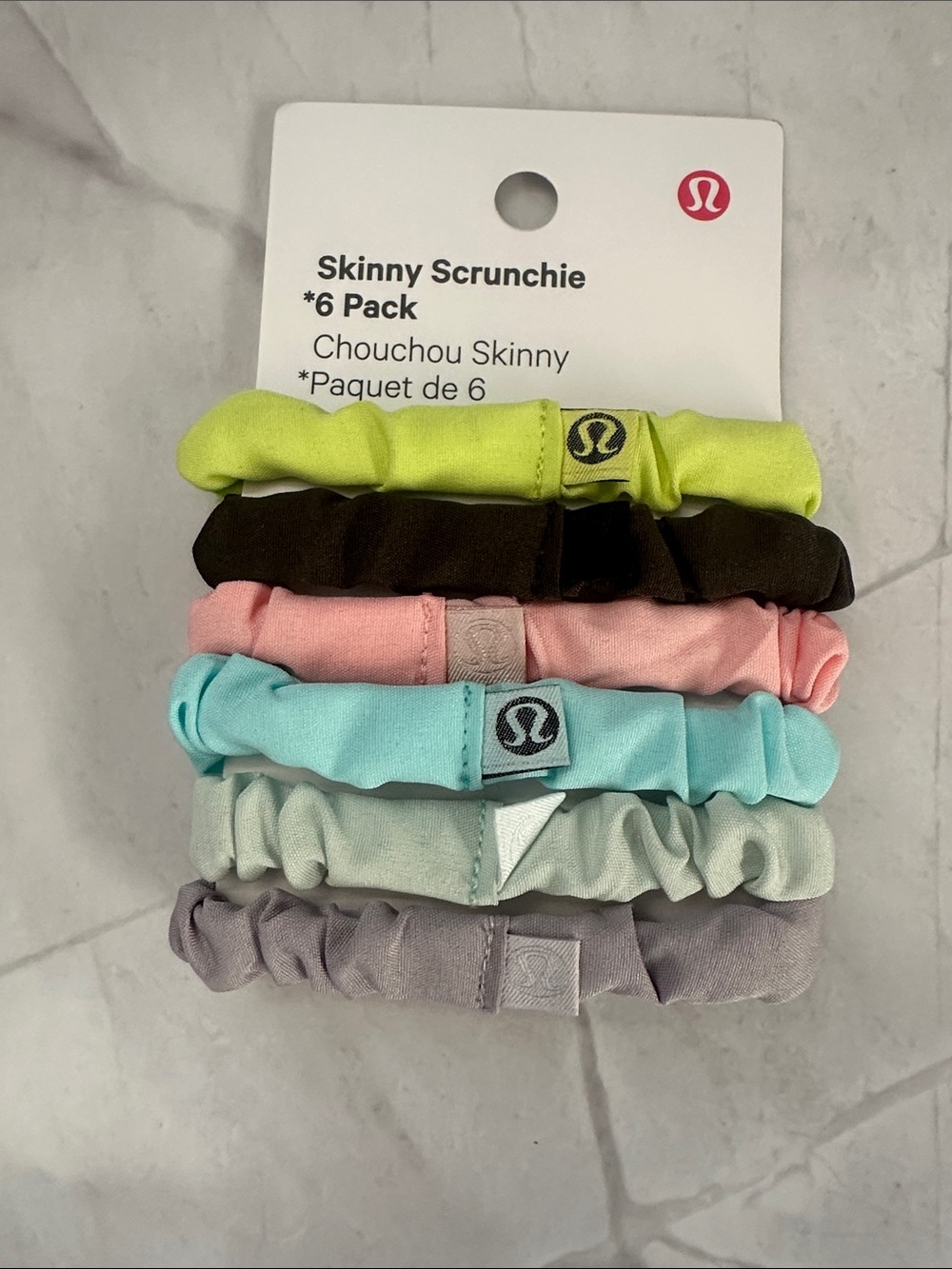 Lululemon Skinny Scrunchie 6-Pack